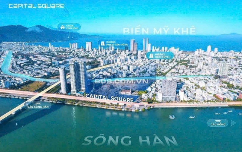 Duy nhất Căn hộ 1PN Capital Square – mặt tiền Trần Hưng Đạo, chỉ 1 phút ra sông Hàn, sở hữu lâu dài